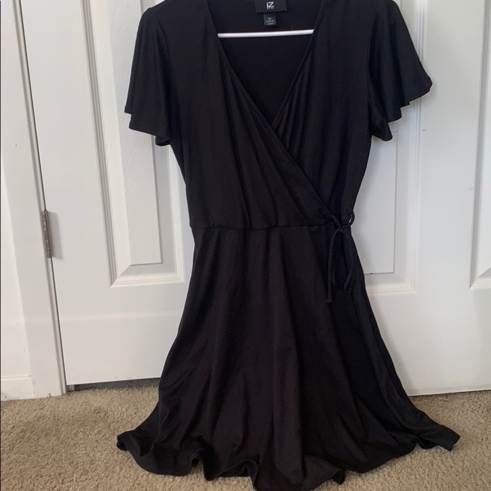 Black knee length dress
